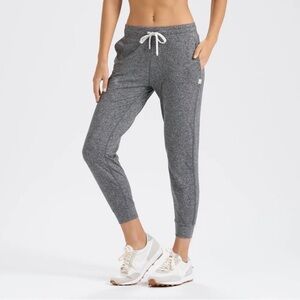Viori Women's Grey Heather performance Jogger Pants - Drawstring Waist